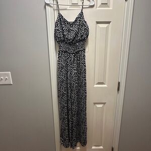 Emerald Sundae Black and White Spotted Jumpsuit Women’s XS